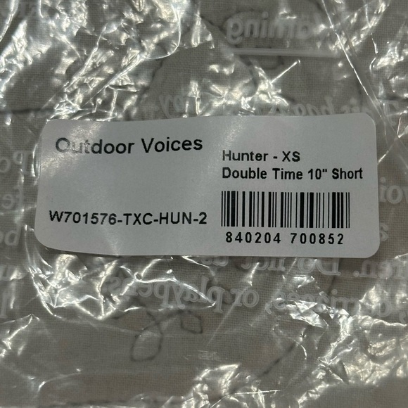 NWT Outdoor Voices 10” Double Time XS Yoga Bike Shorts Hunter Green - Picture 4 of 5